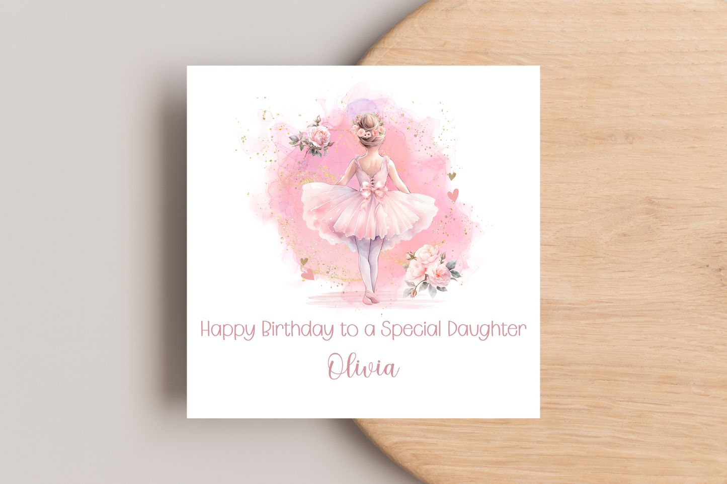Personalised Ballet Birthday card