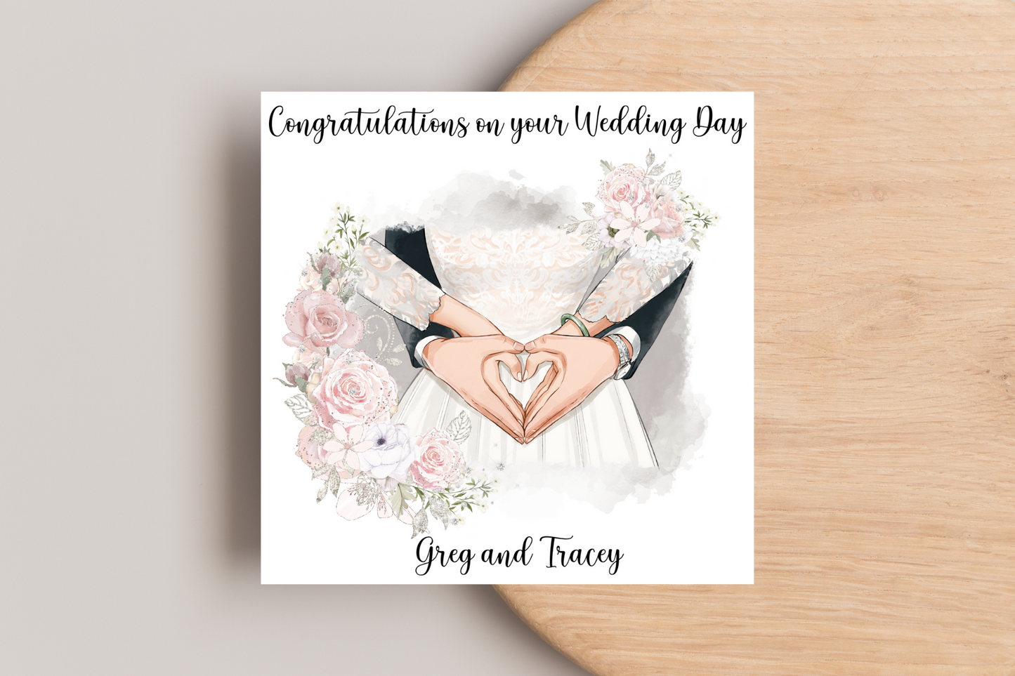 Personalised Wedding Day Card