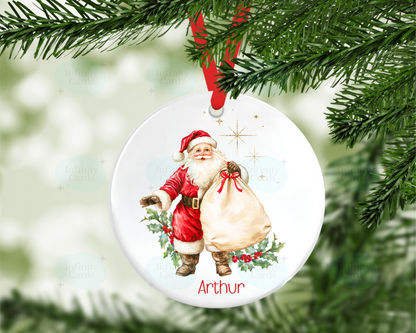 Personalised Santa Christmas Tree Decoration