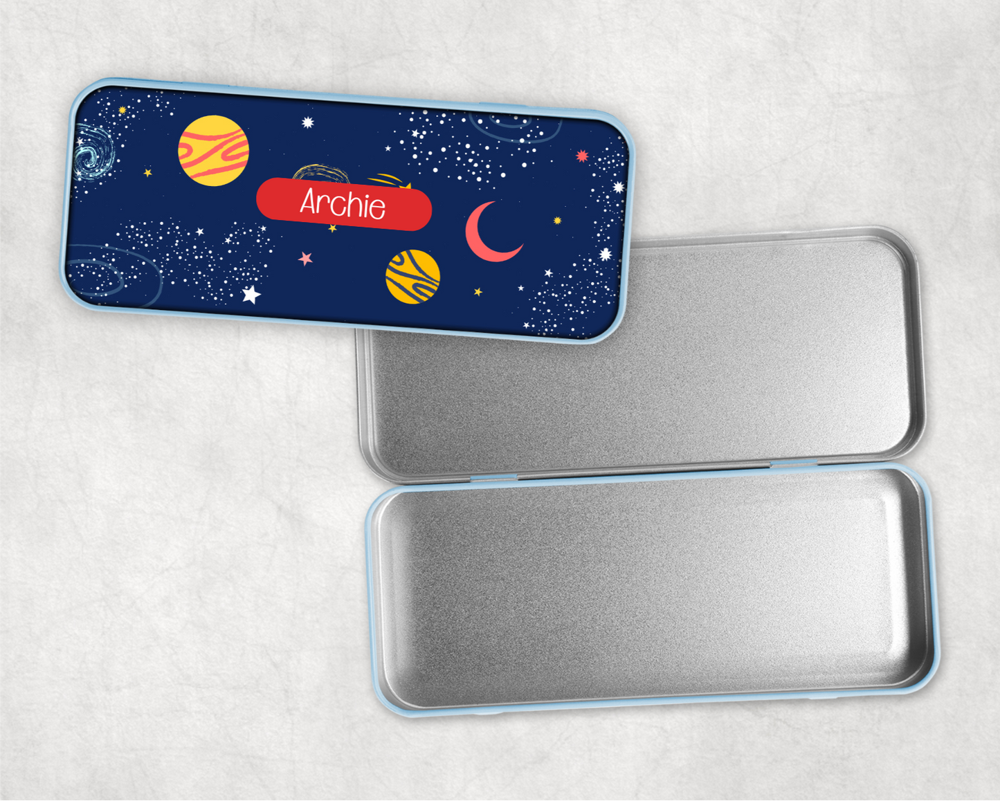 Personalised Space Pencil Tin