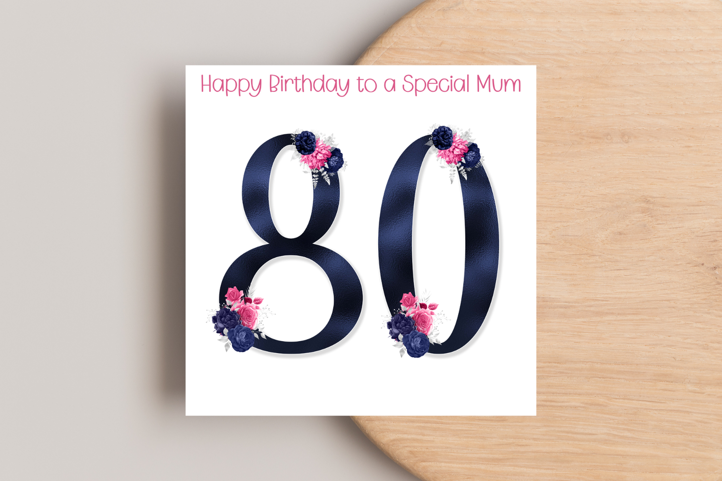 Personalised 80th Birthday Card