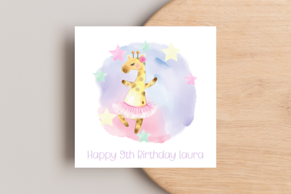 Personalised Party Animal Birthday Card