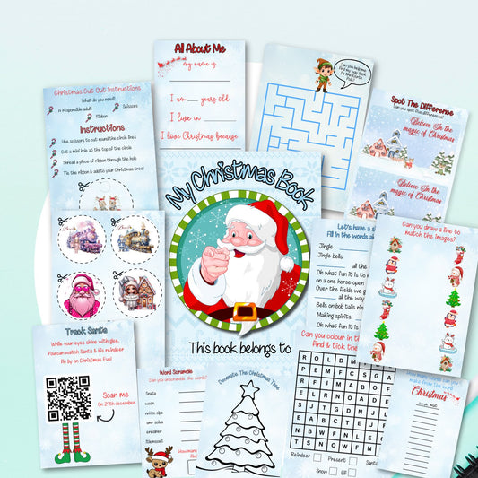 Blue Christmas Activity Book