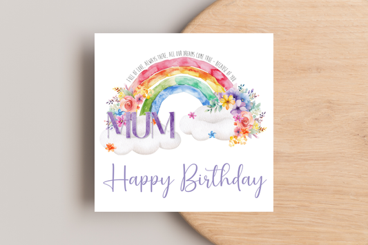 Mum Full of Love, Always There Birthday Card
