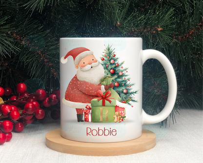 Personalised Initial Santa Mug
