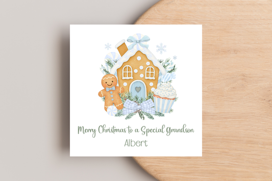 Personalised Gingerbread House Christmas Christmas Card