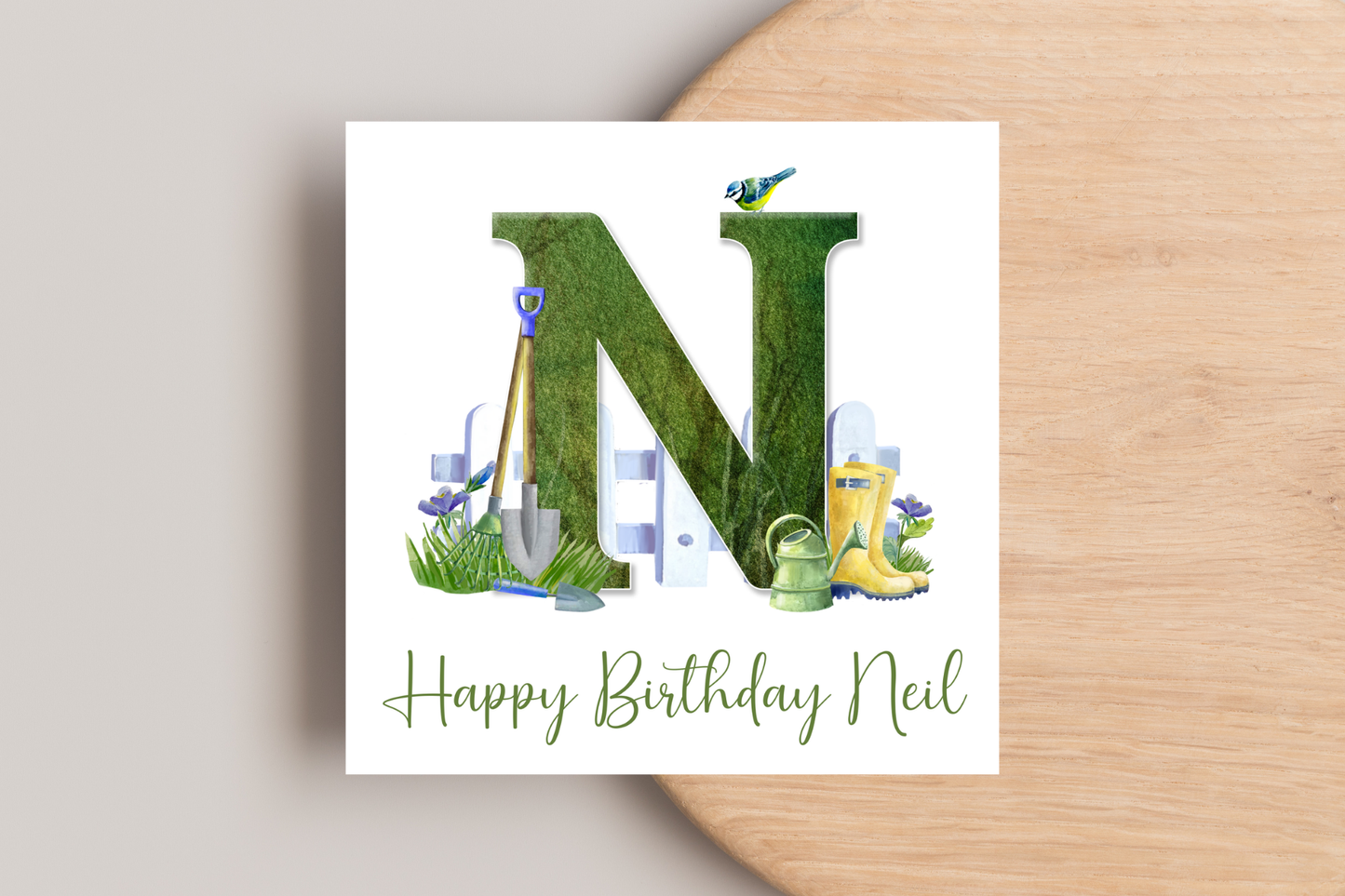 Personalised Gardening Themed Birthday Card