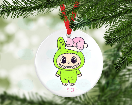 Personalised Labubu Christmas Tree Decoration
