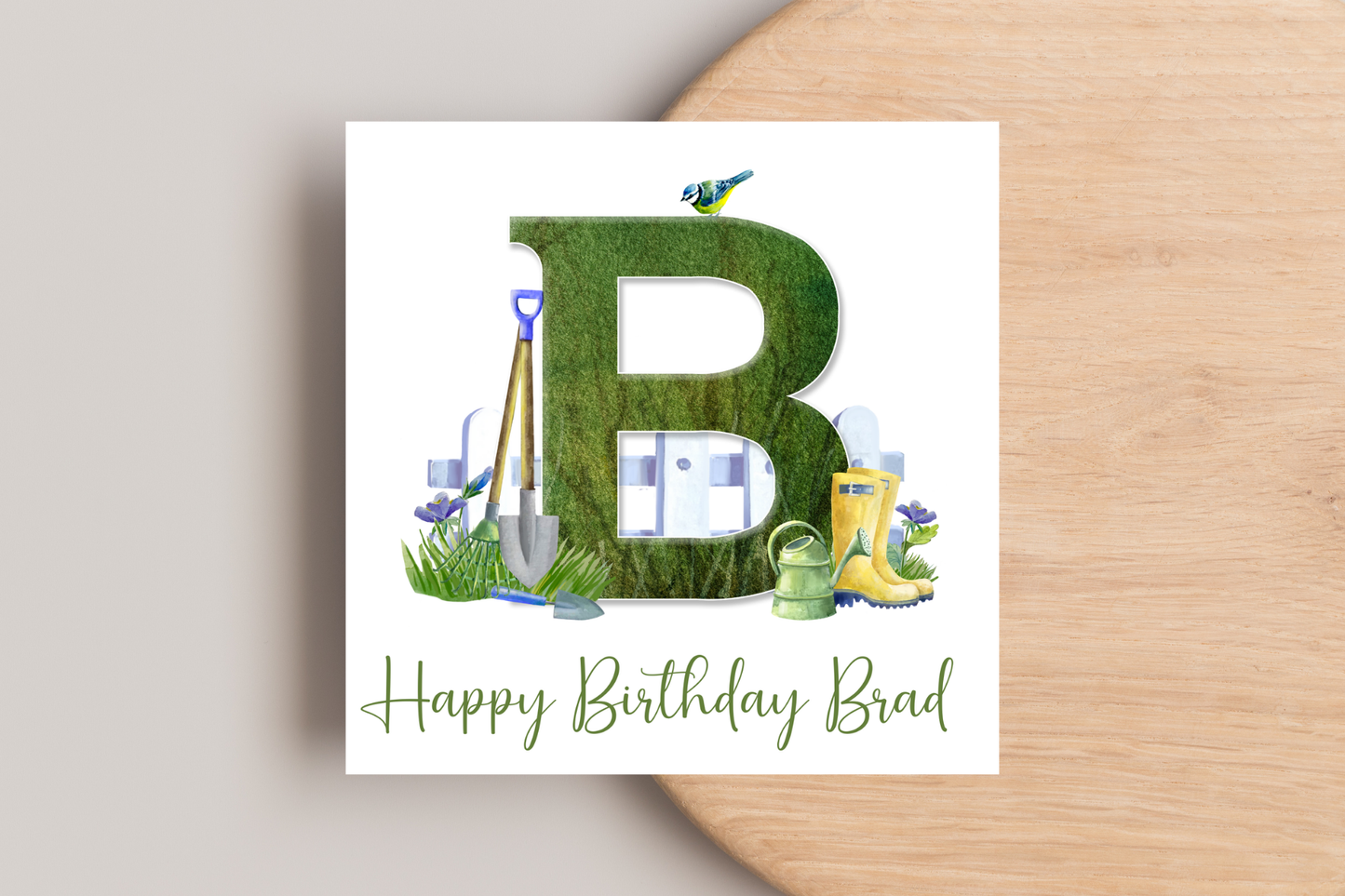 Personalised Gardening Themed Birthday Card