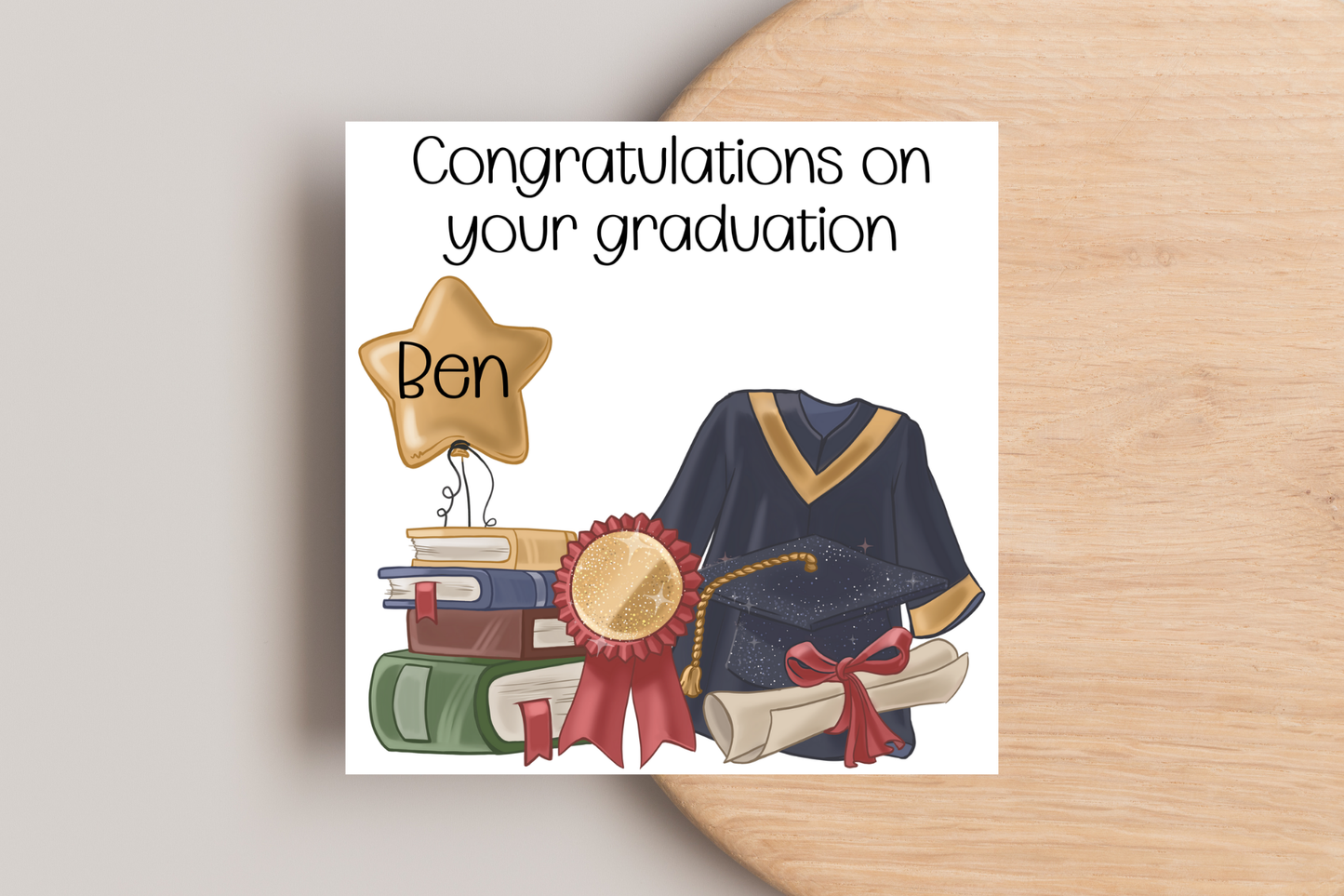 Personalised Congratulations Graduation Card