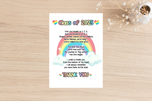 Class of 2025 Thank You Card