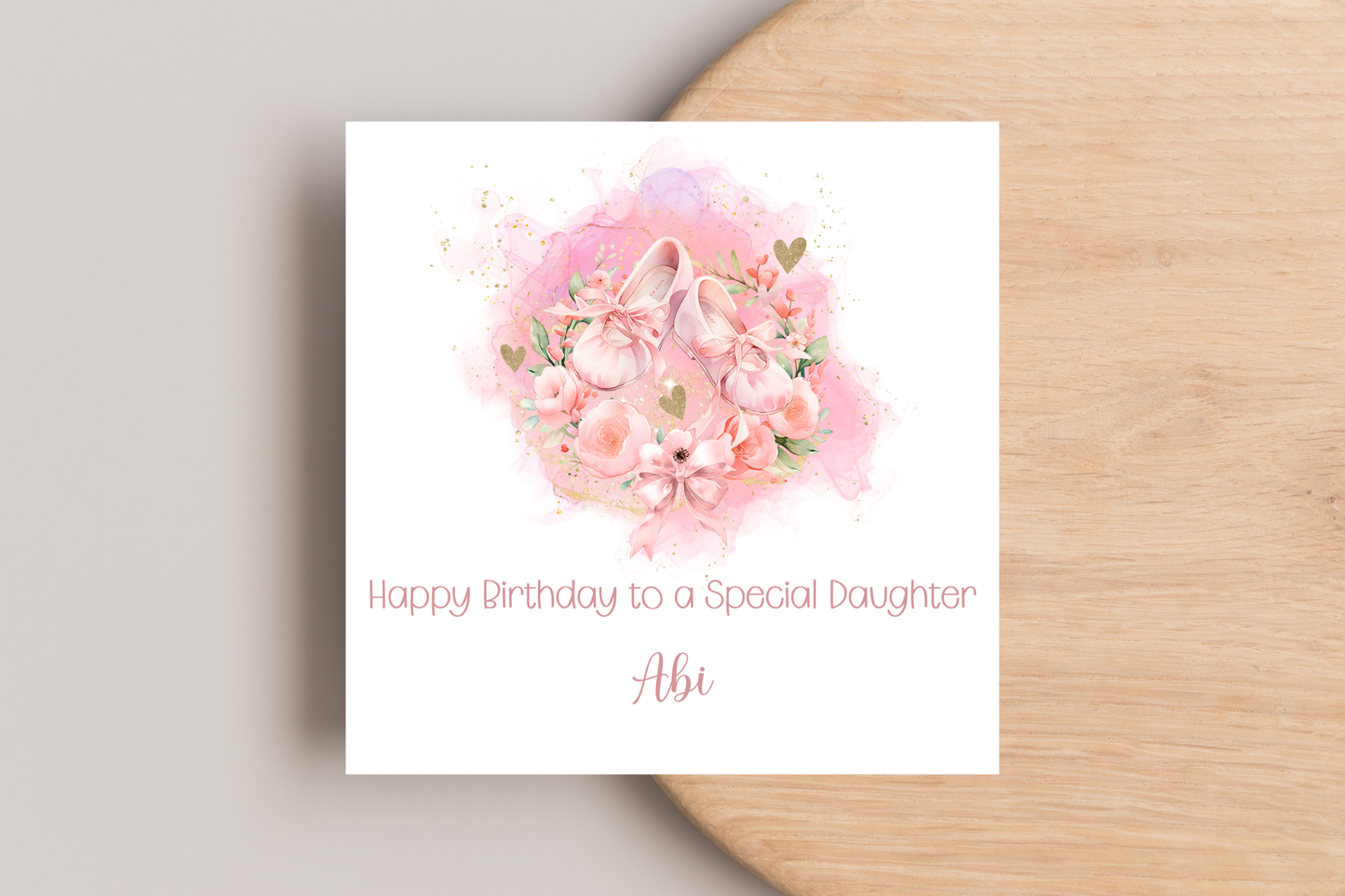 Personalised Ballet Birthday card