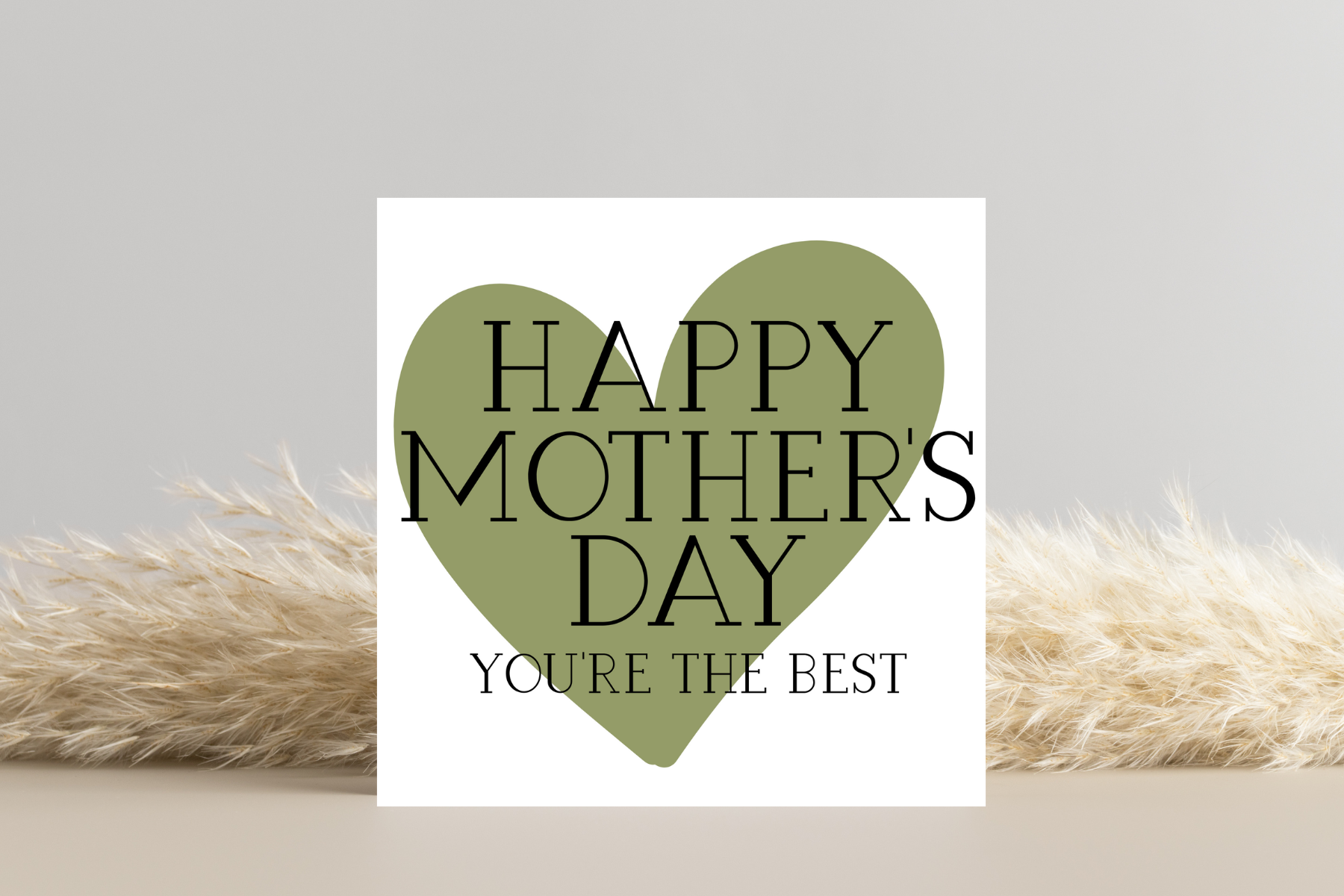 Happy Mother's Day Heart Card