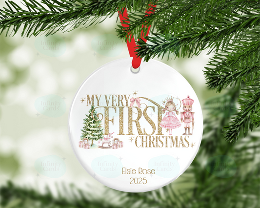 Personalised My Very First Christmas Tree Decoration