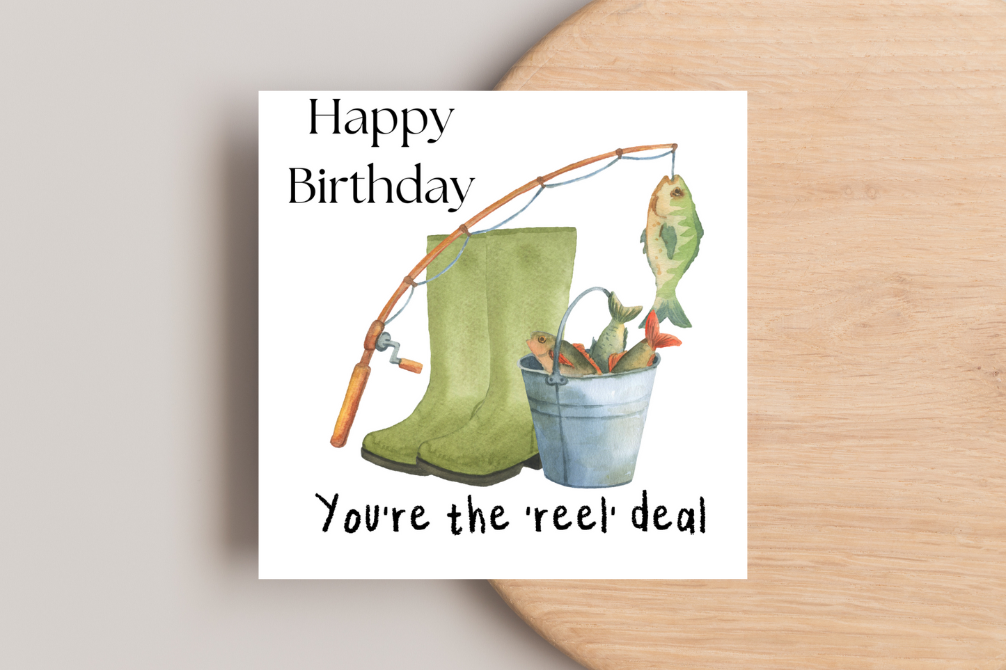 Fishing Themed Birthday Card