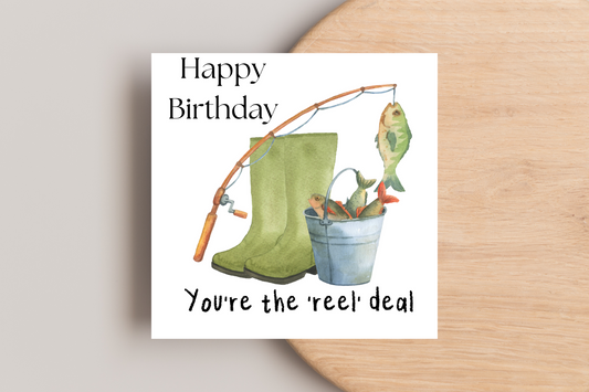 Fishing Themed Birthday Card