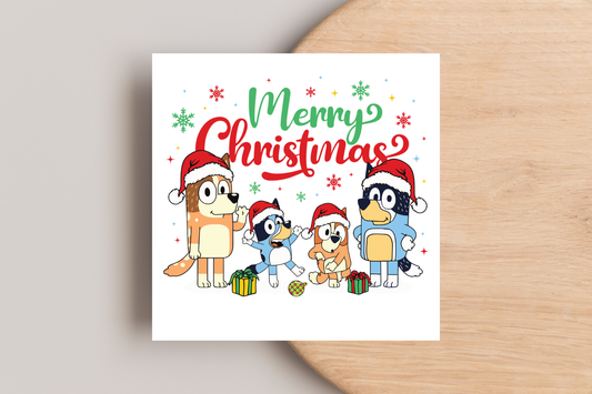 Bluey Christmas Card