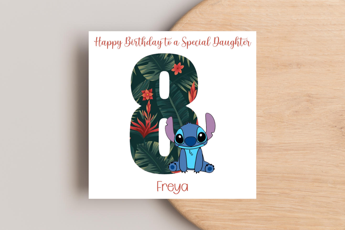 Personalised Stitch Birthday Card