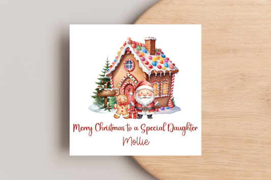 Personalised Gingerbread House Christmas Christmas Card