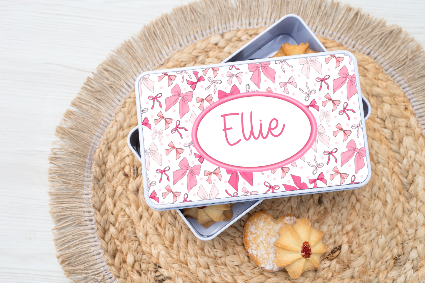 Personalised Bow Tin