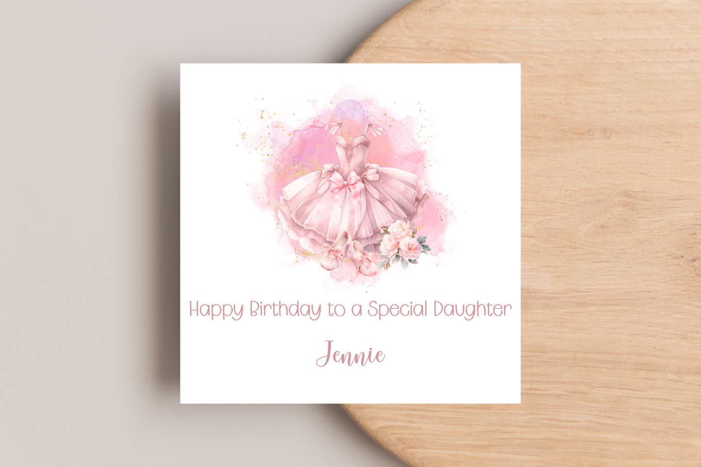 Personalised Ballet Birthday card