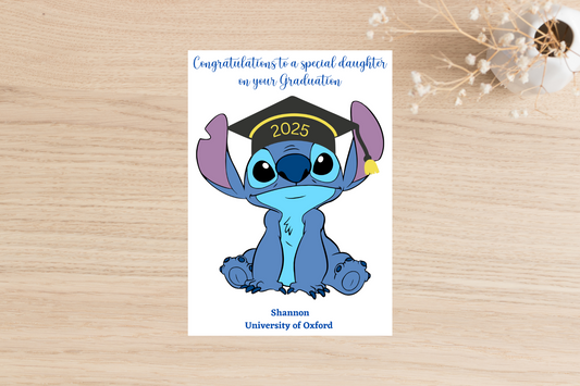 Personalised Stitch Graduation Card Graduation