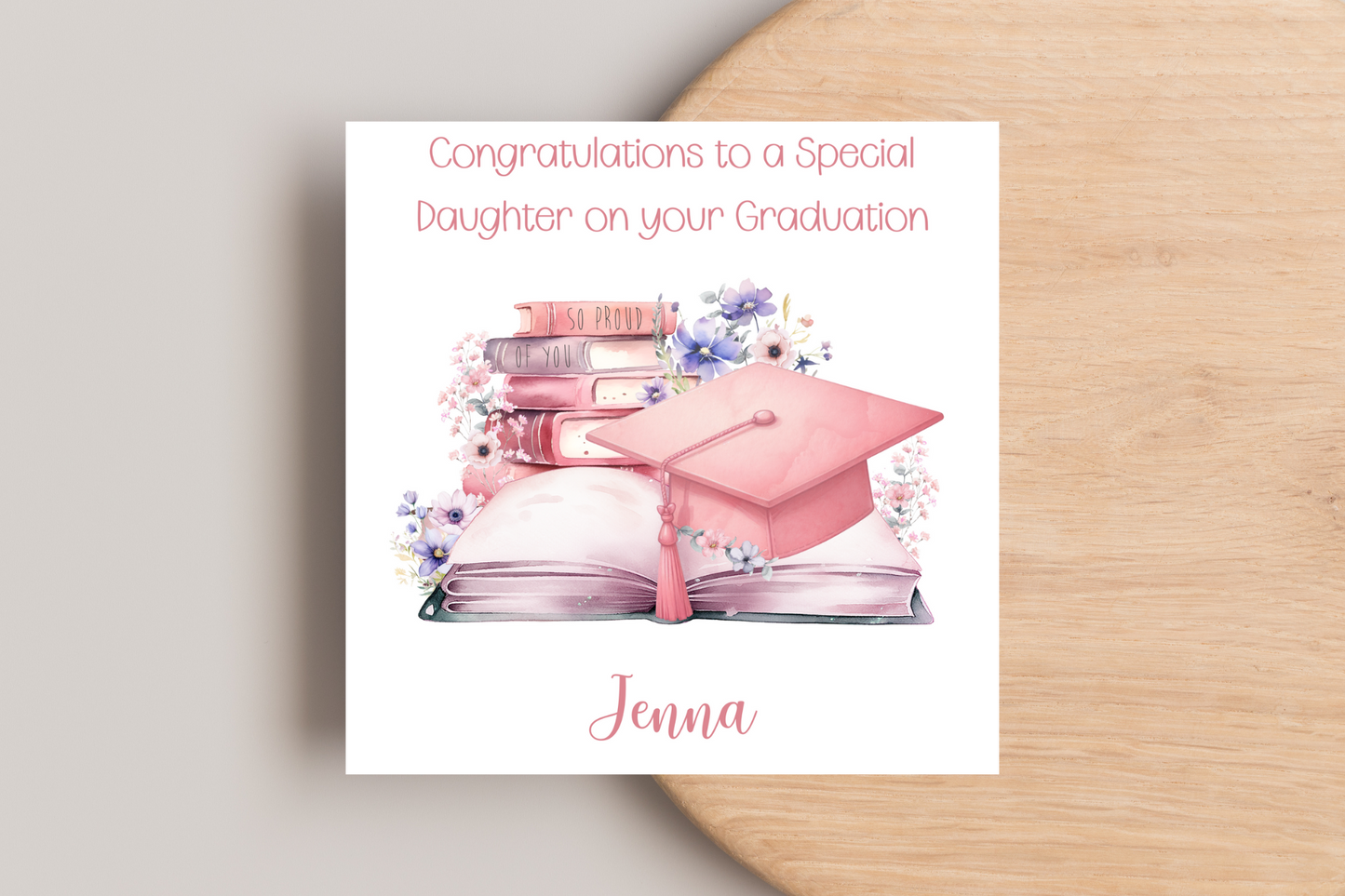Personalised Proud of you Graduation  Card