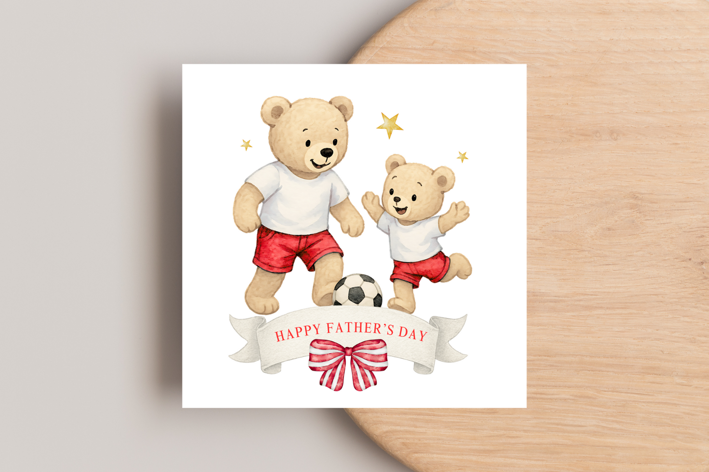 Football Bears Father's Day Card