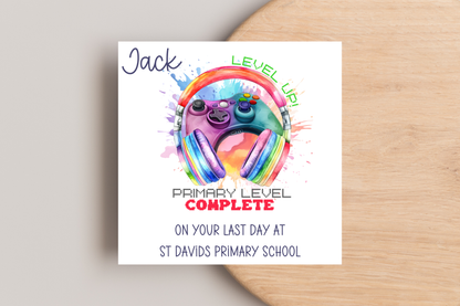 Personalised Primary Level Complete School Leavers Card