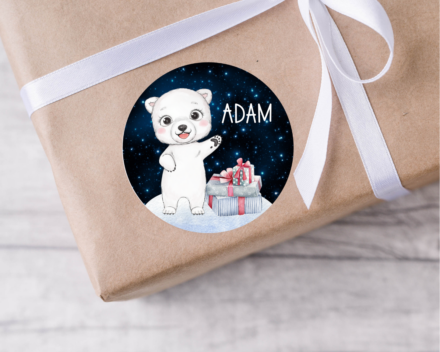 Personalised Sea Animal Christmas Present Labels