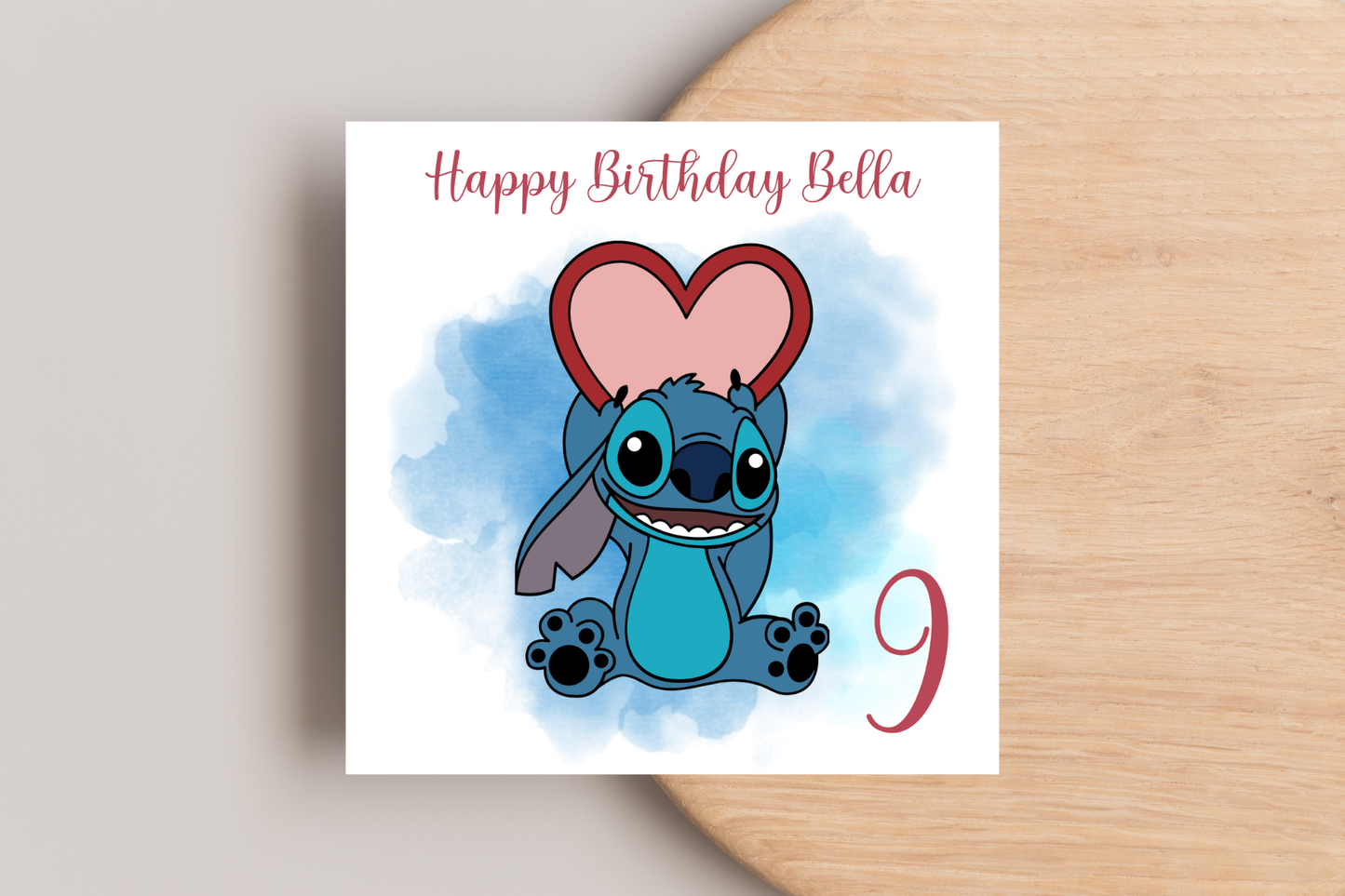 Personalised Stitch Birthday Card