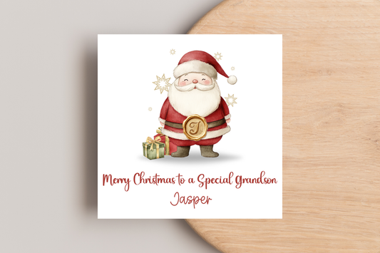 Personalised Santa Christmas Card