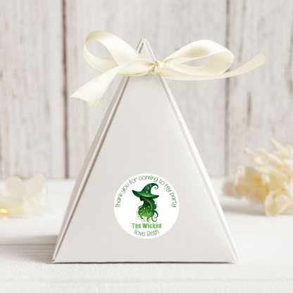 24 X Wicked Thank You For Coming To My Party Stickers: Personalise Your Party Favours!