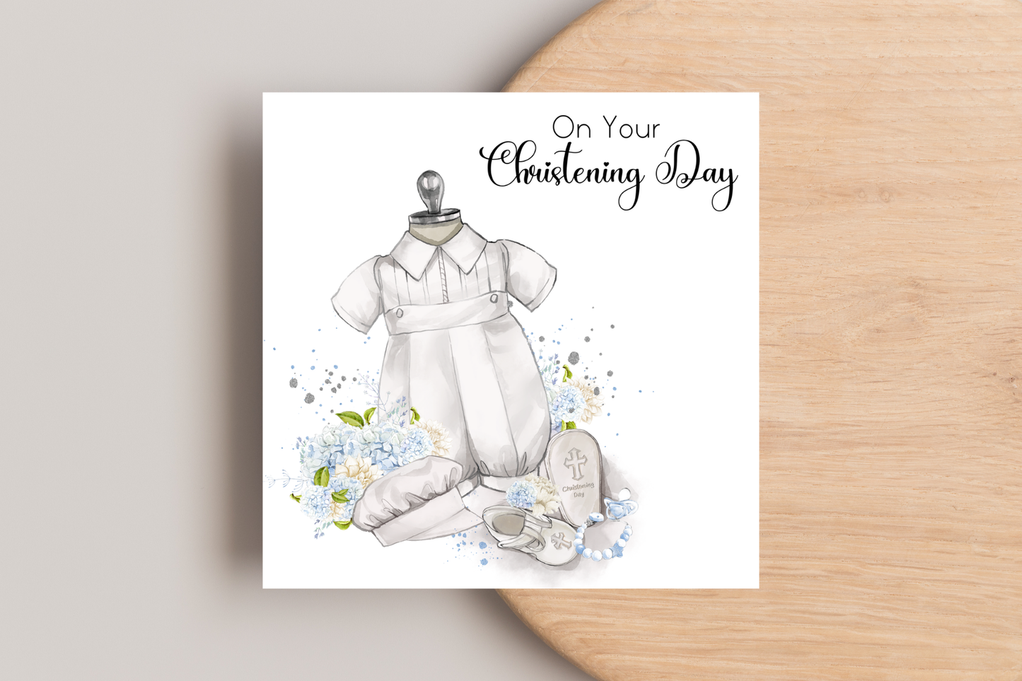 Christening Gown Christening Day Card