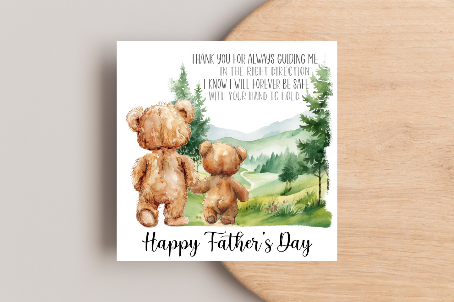 Thank you for guiding me Father's Day Card