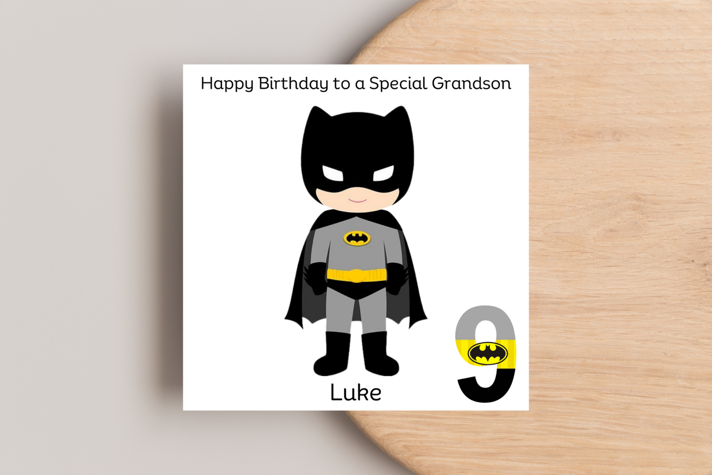 Personalised Batman Birthday Card