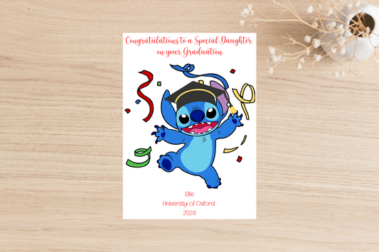 Personalised Stitch Graduation Card