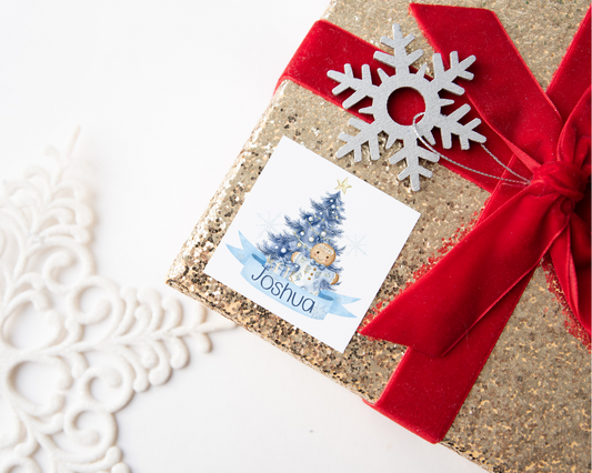 Personalised Gingerbread Man Christmas Present Labels