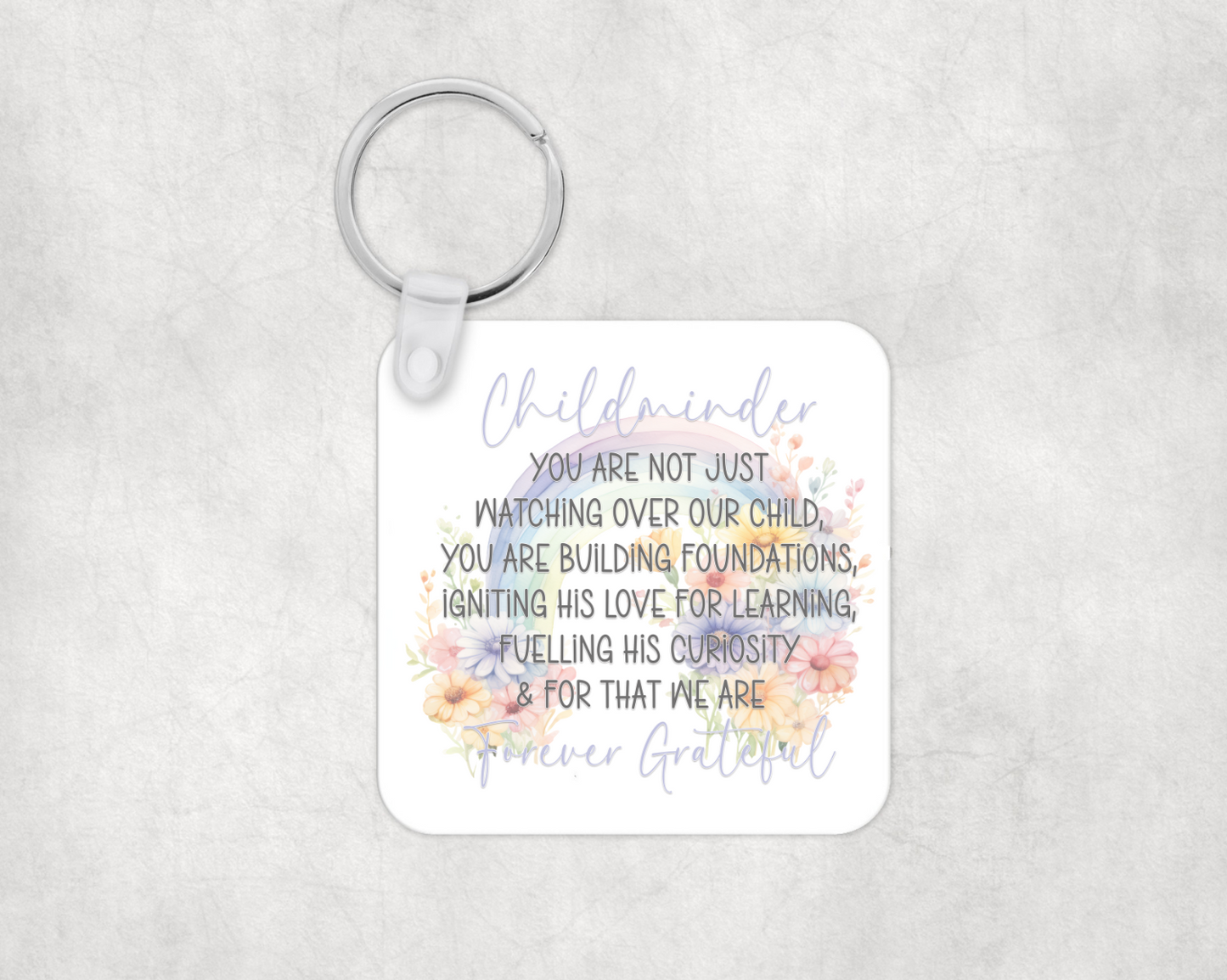 Childminder Appreciation Keyring