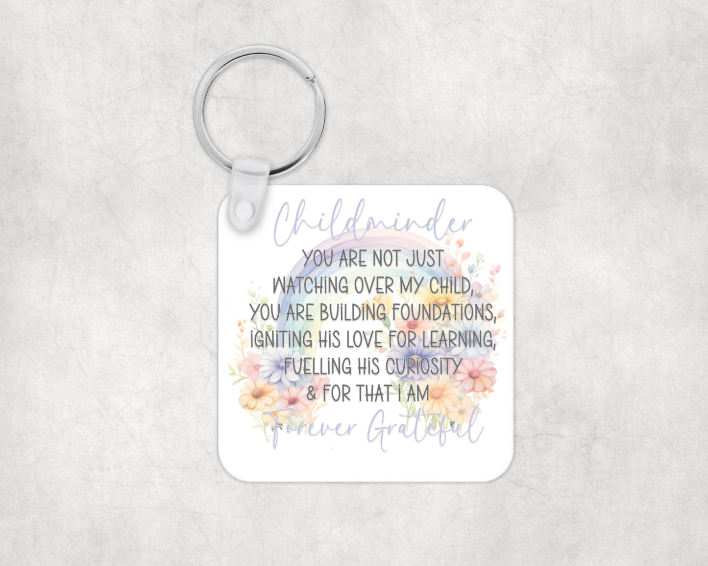 Childminder Appreciation Keyring