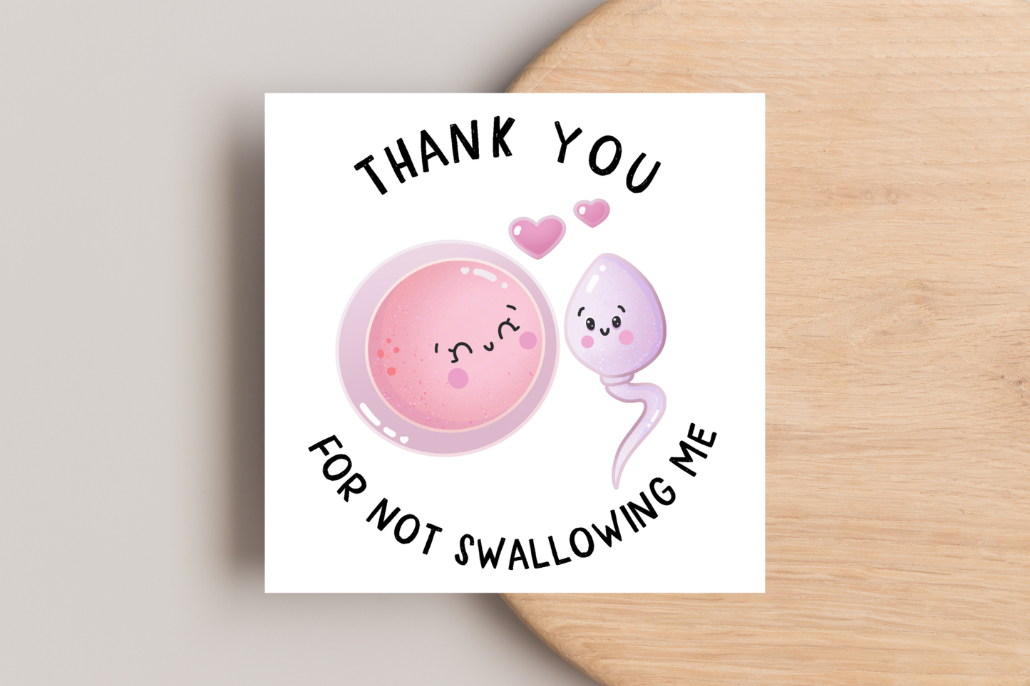 Thank you for not swallowing me Mother's Day Card