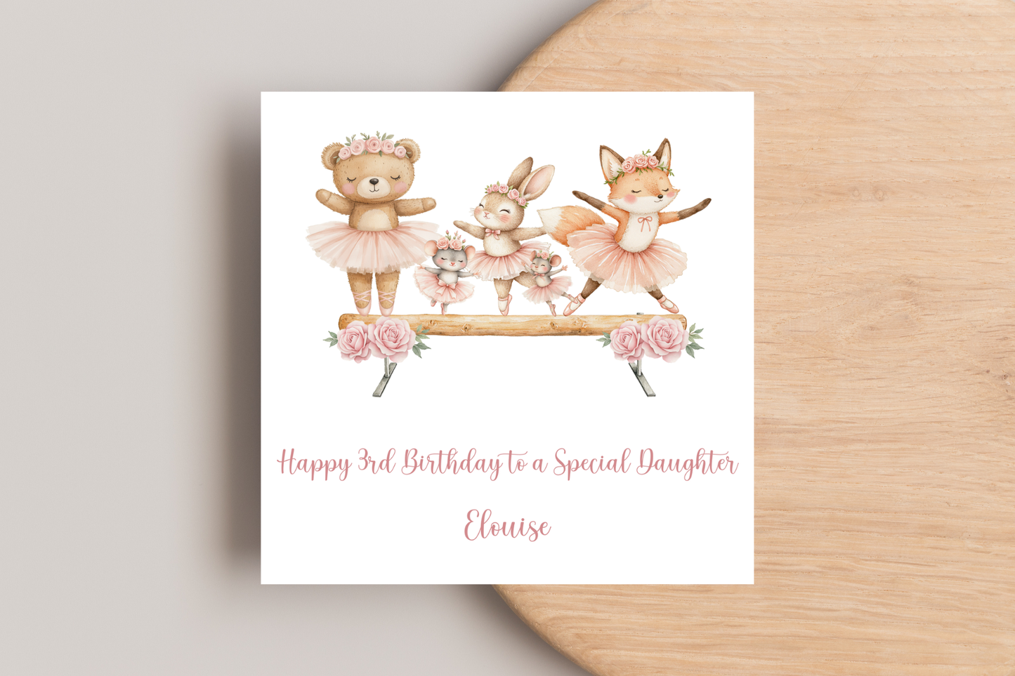 Personalised Ballet Birthday card