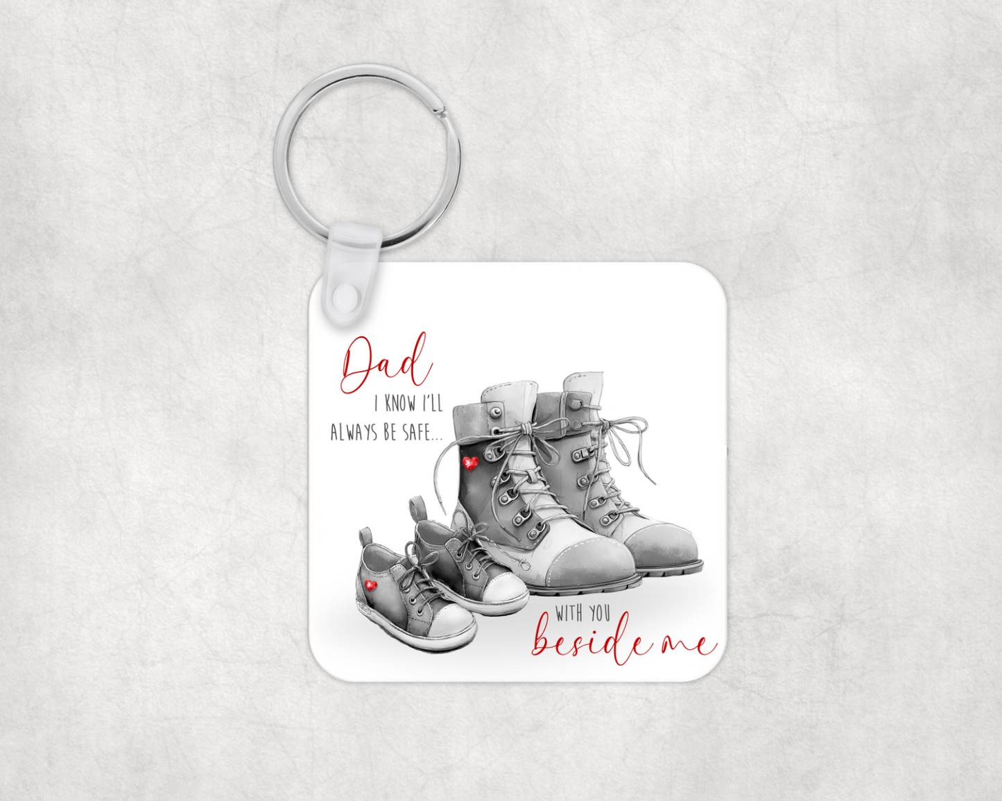 Safe with you Beside me Keyring