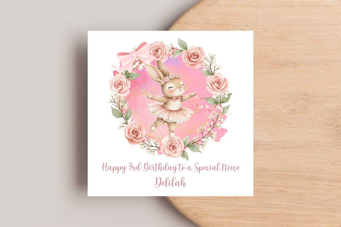 Personalised Ballet Birthday card