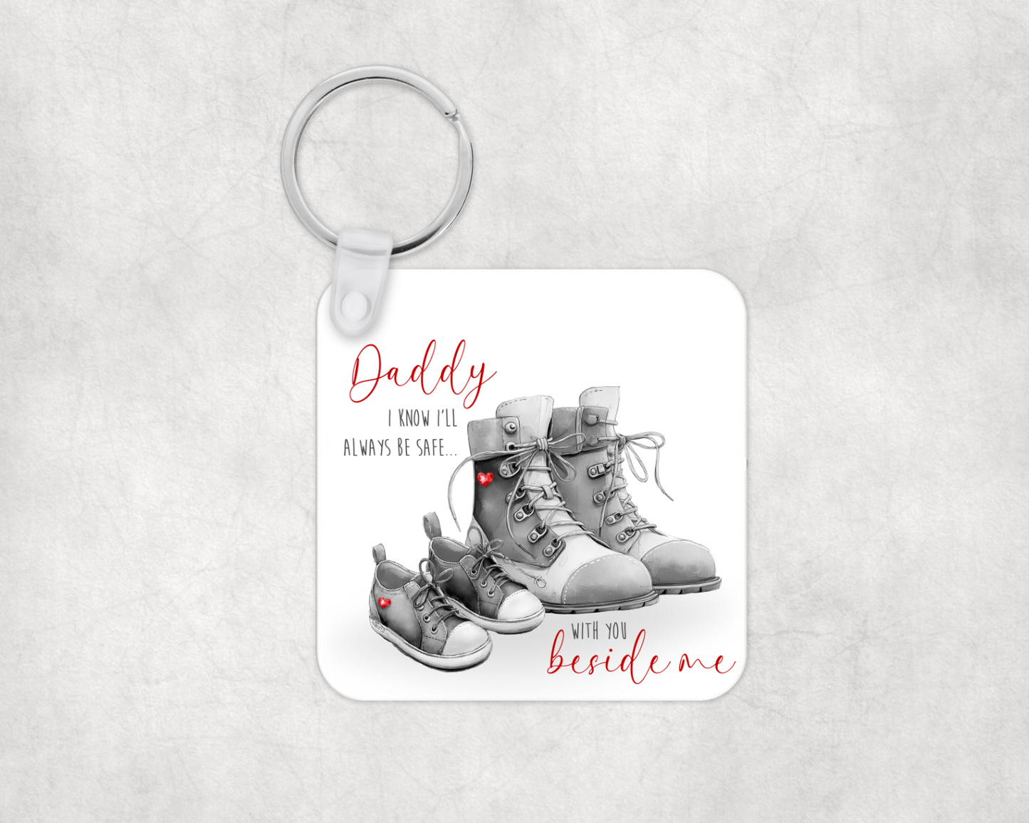 Safe with you Beside me Keyring