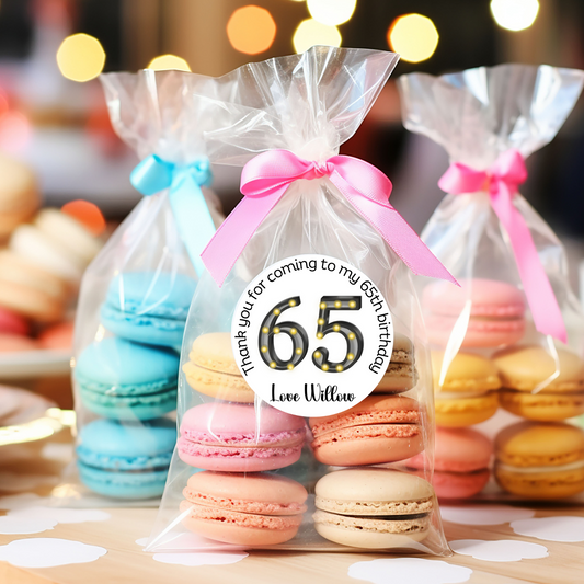 24 X 65th Birthday Thank You For Celebrating with me  Stickers