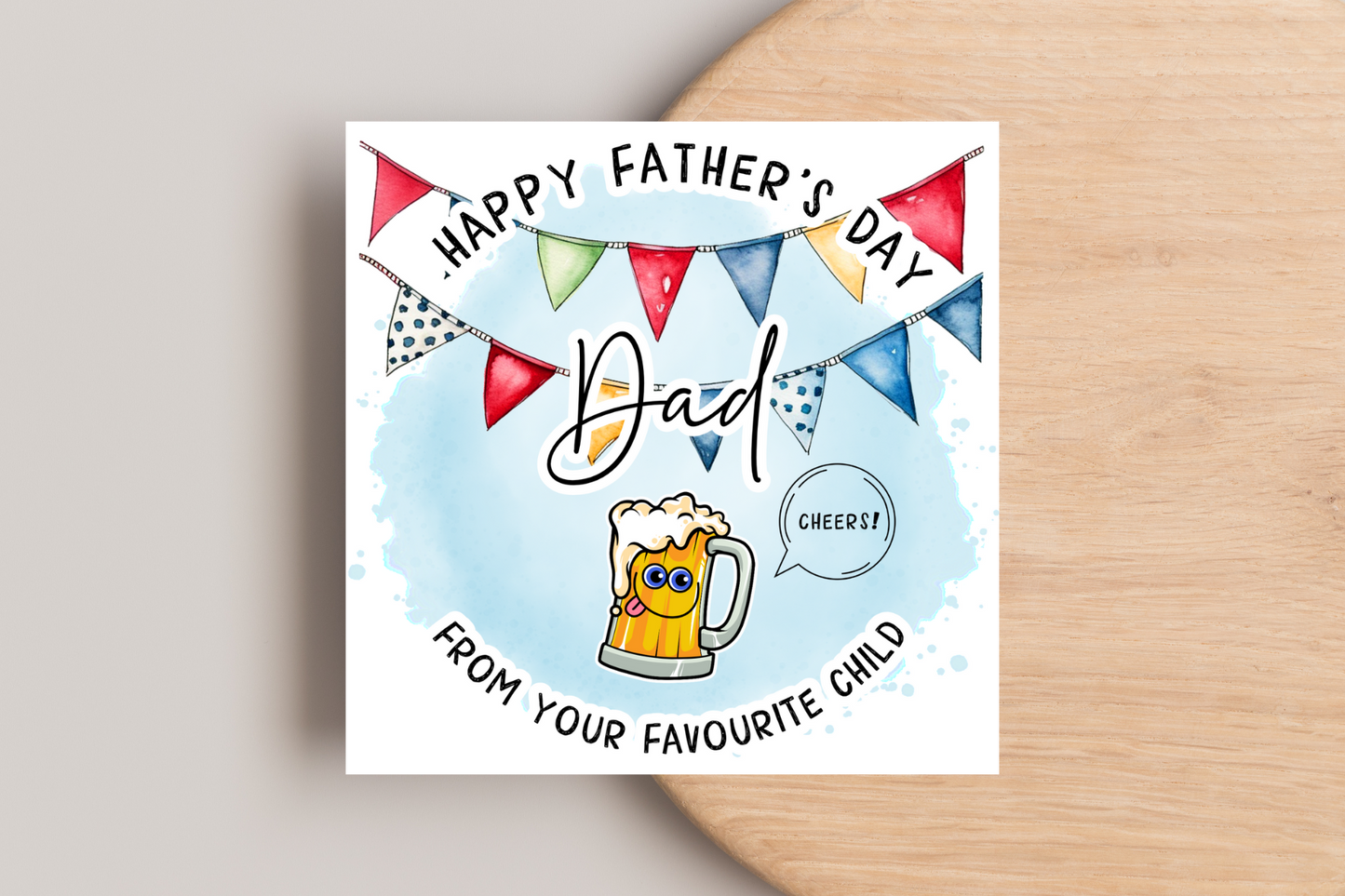 From Your Favourite Child Father's Day Card