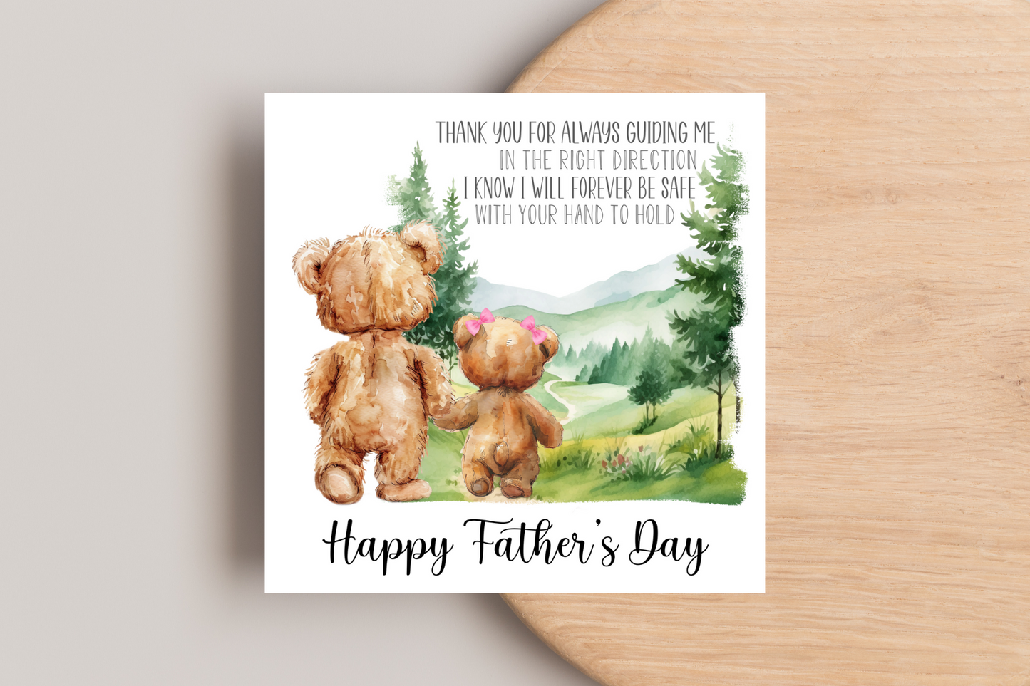 Thank you for guiding me Father's Day Card