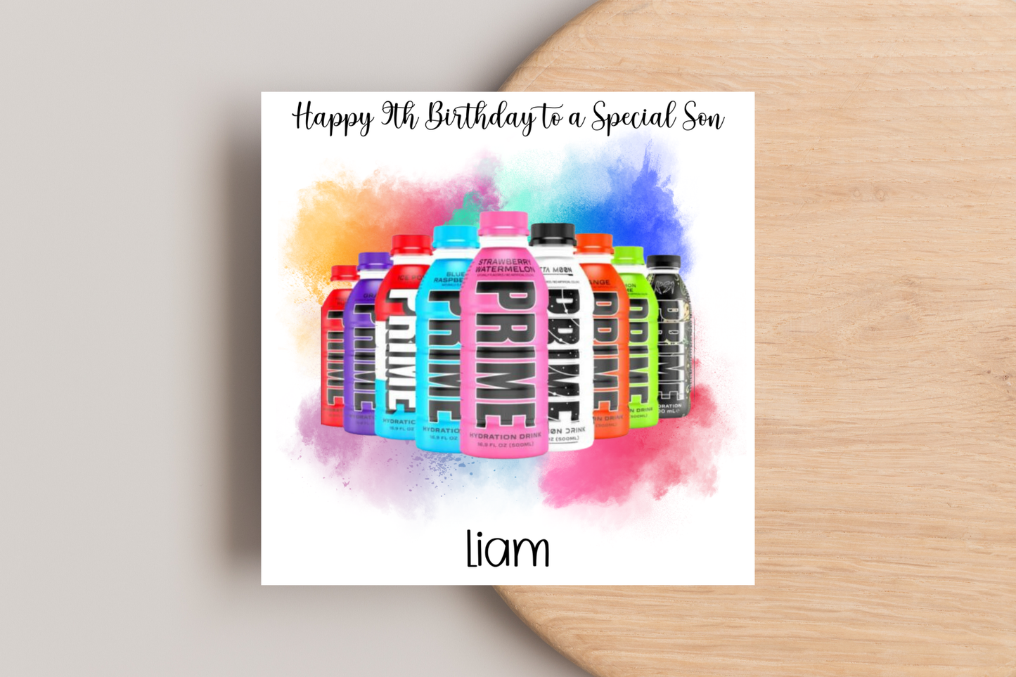 Personalise Prime Birthday Card