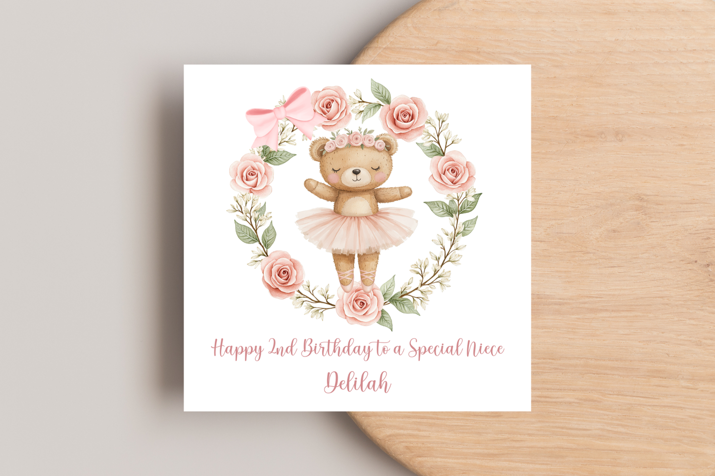 Personalised Ballet Birthday card
